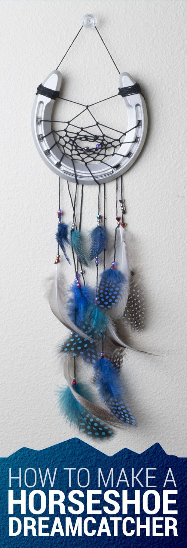 DIY Dream Catchers - Horseshoe Dreamcatcher - How to Make a Dreamcatcher Step by Step Tutorial - Easy Ideas for Dream Catcher for Kids Room - Make a Mobile, Moon Designs, Pattern Ideas, Boho Dreamcatcher With Sticks, Cool Wall Hangings for Teen Rooms - Cheap Home Decor Ideas on A Budget #diyideas #teencrafts #dreamcatchers