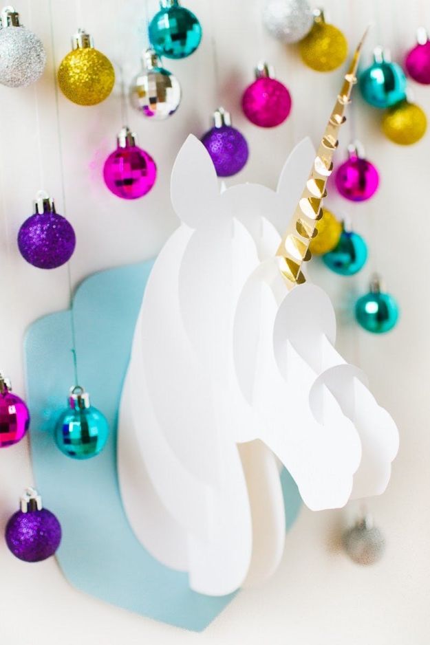DIY Unicorn Party Ideas - DIY Unicorn Head - Throw A Unicorn Themed Party With These Cheap and Easy but Super Creative Projects - Unicorns Decorations for Parties With Rainbow, Glitter and Fun Colors - Banners, Signs, Cakes and Tabletop Decor for the Best Birthday Party Ever - Girls, Teens and Kids Love These Fun Crafts #birthdayparty #partyideas #unicorn #kidparty