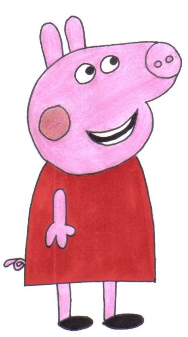 Cartoon Drawing Tutorials for Kids - How to Draw Peppa Pig - Drawing Tutorial for Simple Peppa Pig Step by Step