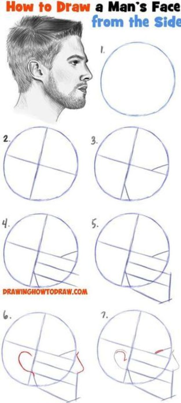 Easy Drawing Step By Step Face : How To Draw A Face Proportions Made