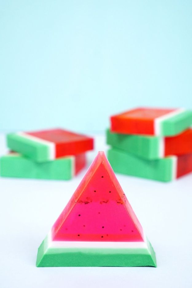 Watermelon Crafts - 15 Minute DIY Watermelon Soap - Easy DIY Ideas With Watermelons - Cute Craft Projects That Make Cool DIY Gifts - Wall Decor, Bedroom Art, Jewelry Idea