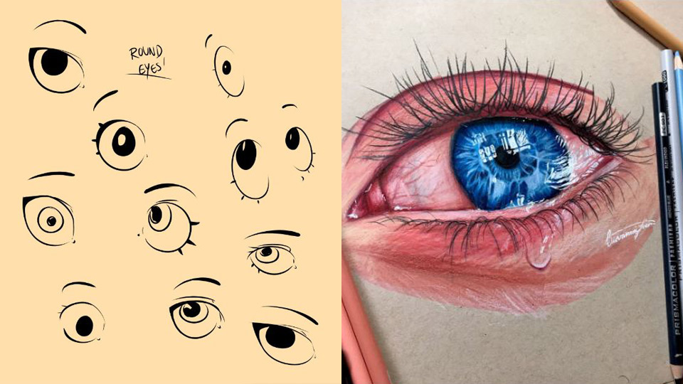 creative drawings of eyes