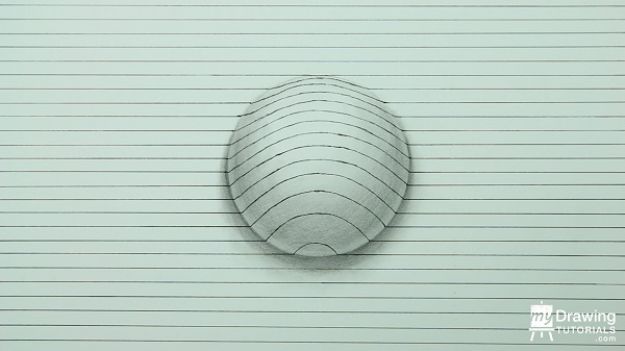 Easy Things to Draw When You Are Bored - Draw A 3D Sphere - Quick and Cool Drawing Lessons for Fun Art - How to Draw Basic Things, Cartoons, Animals, Flowers, People