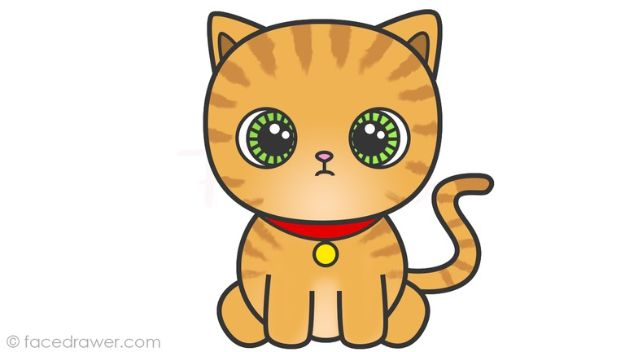 Easy Things to Draw When You Are Bored - Draw a Cute Cartoon Cat - Quick and Cool Drawing Lessons for Fun Art - How to Draw Basic Things, Cartoons, Animals, Flowers, People