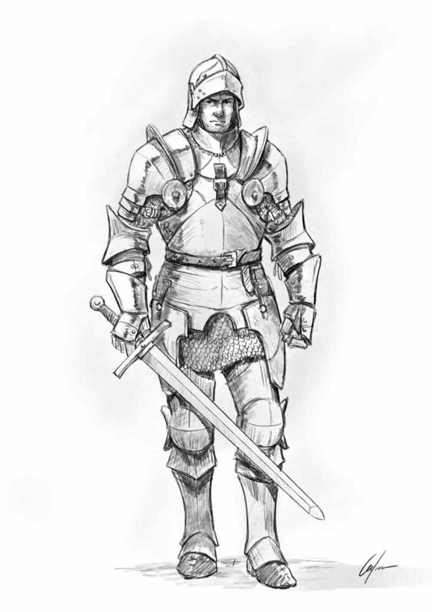 Easy Things to Draw When You Are Bored - Draw a Knight - Quick and Cool Drawing Lessons for Fun Art - How to Draw Basic Things, Cartoons, Animals, Flowers, People