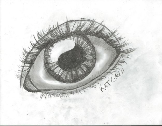 Simple eye drawing, how's it? : r/drawing