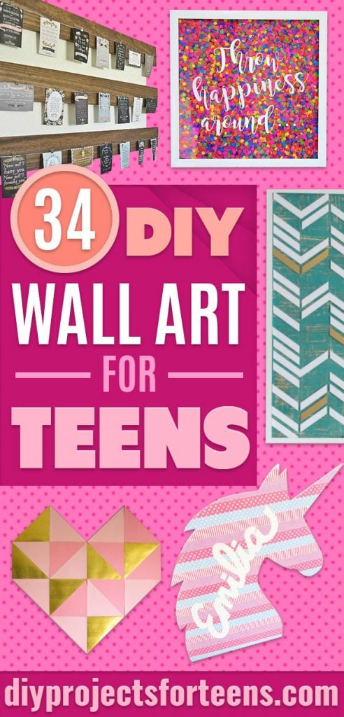 34 Easy DIY Wall Art Ideas For Teen and Adult Room Decor
