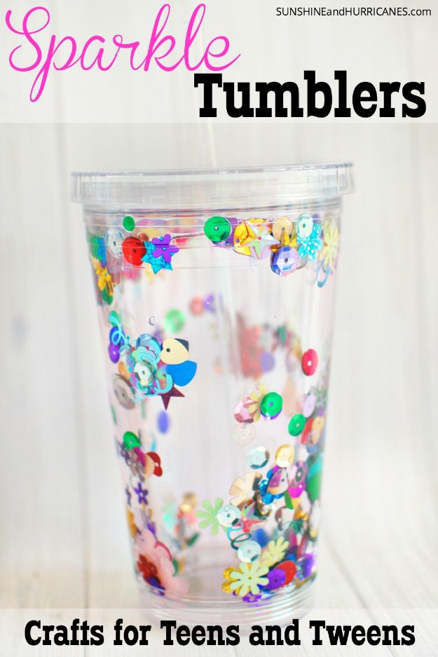 Cool Crafts for Teenagers and DIY Ideas to Make For Tween Girls Rooms | Sparkle Tumblers